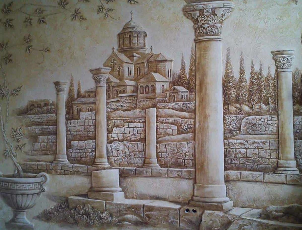 Художественные рисунки на стенах