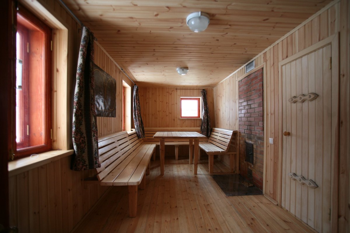 Отделка предбанника в бане