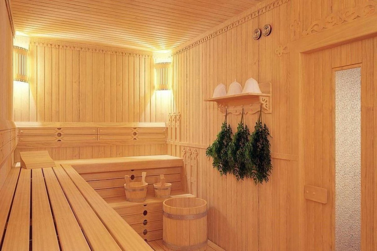 Отделка бани внутри