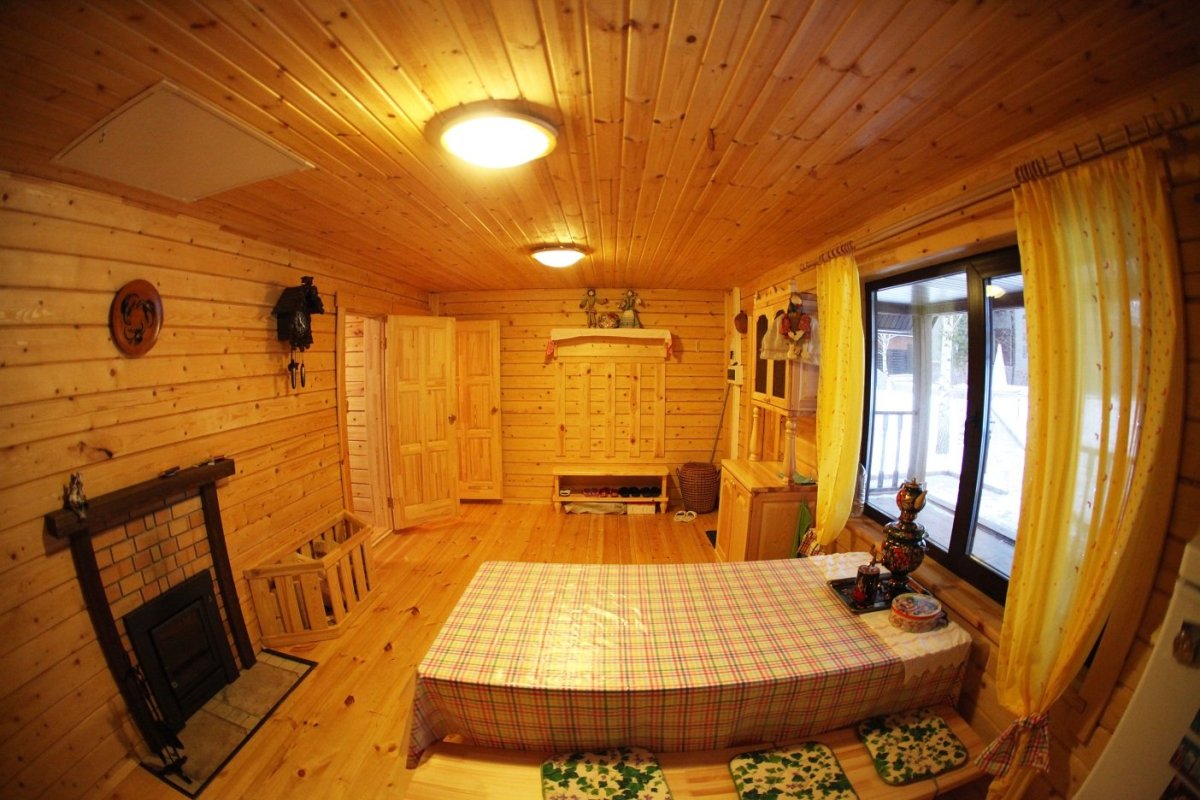 Отделка комнаты отдыха в бане