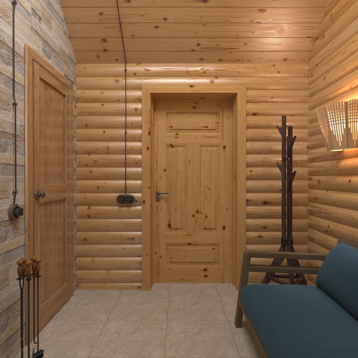 Отделка предбанника в бане