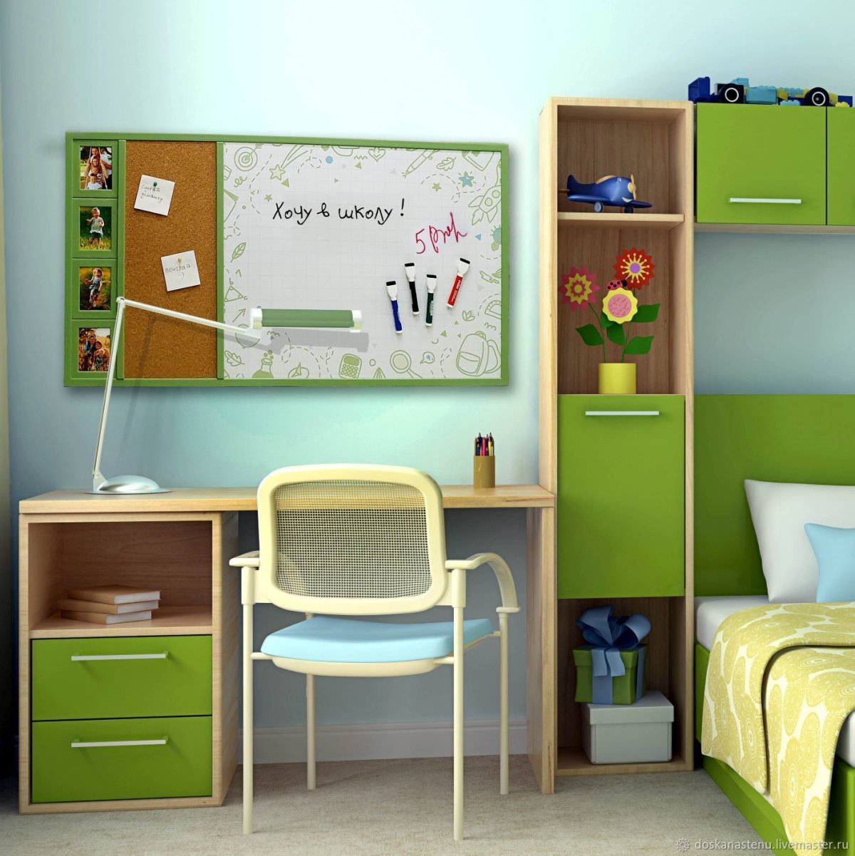 Магнитная доска в детской