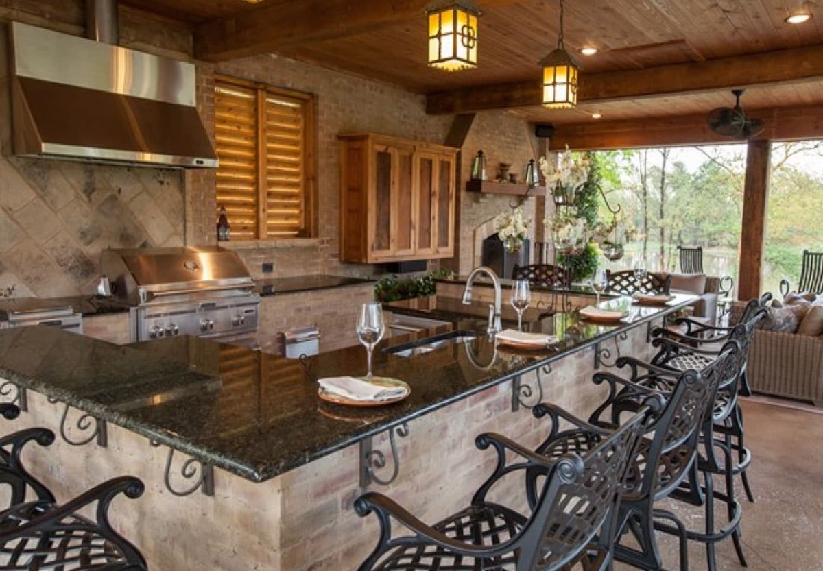 Летняя кухня в частном доме