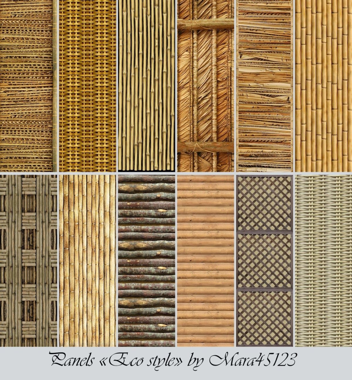 Декоративные панели плетеные
