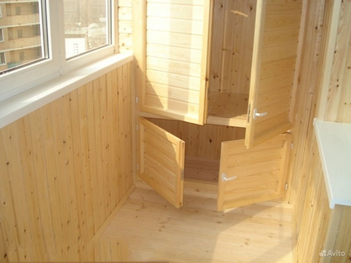 Отделка балкона евровагонкой