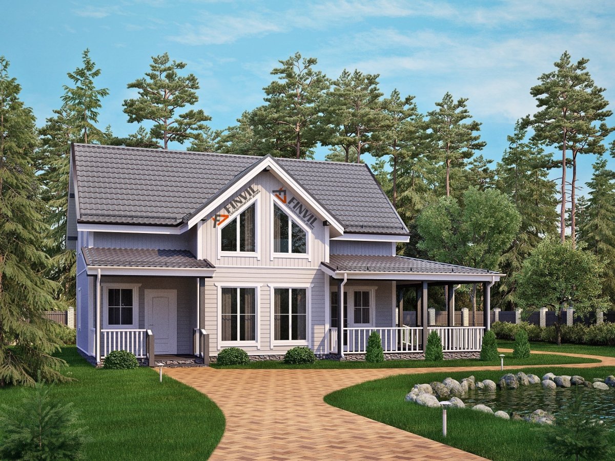 Небольшой дом со вторым светом проект