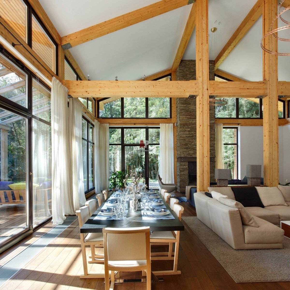 Скандинавский стиль фахверк интерьер