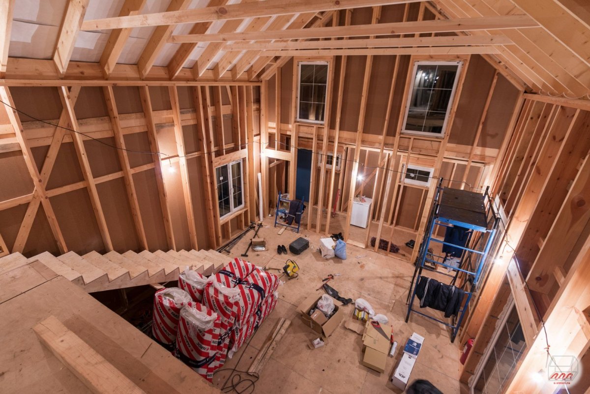 Стены второго этажа в каркасном доме