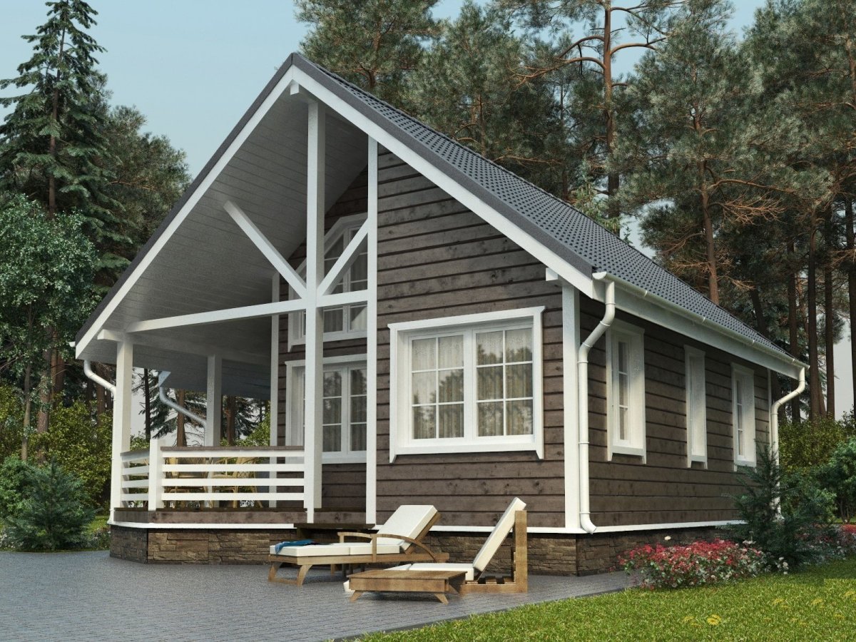 Каркасный домик