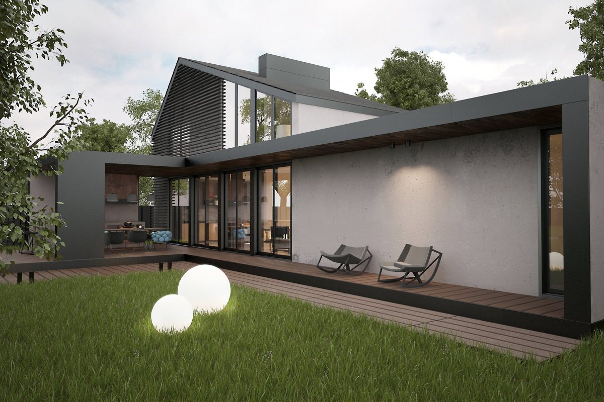 Дом в стиле Минимализм