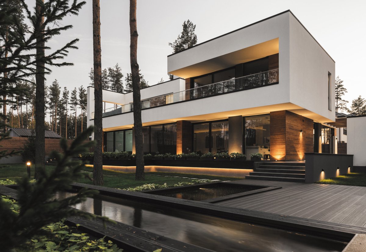 Загородный дом в минималистичном стиле
