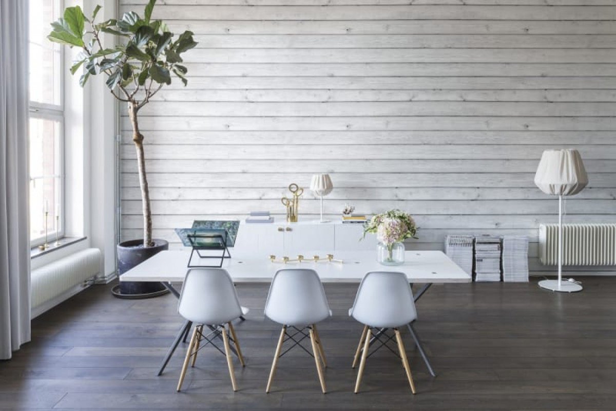 Светлое дерево в интерьере