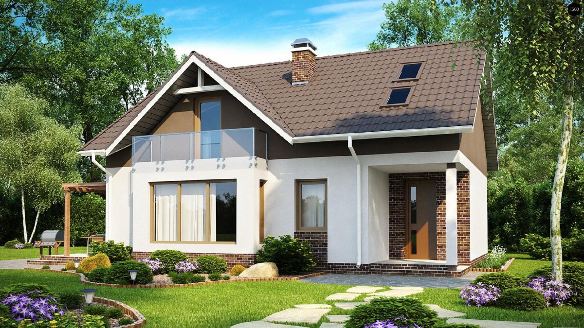 Проект z500 с мансардой