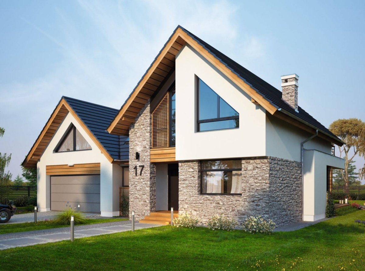 Дом с гаражом 150кв проект