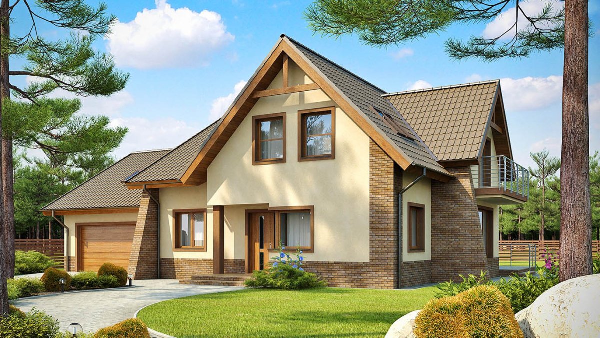 Красивый загородный домик