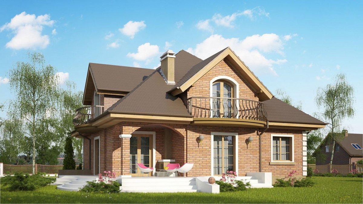 Дом кирпичный 110 кв.м с мансардой