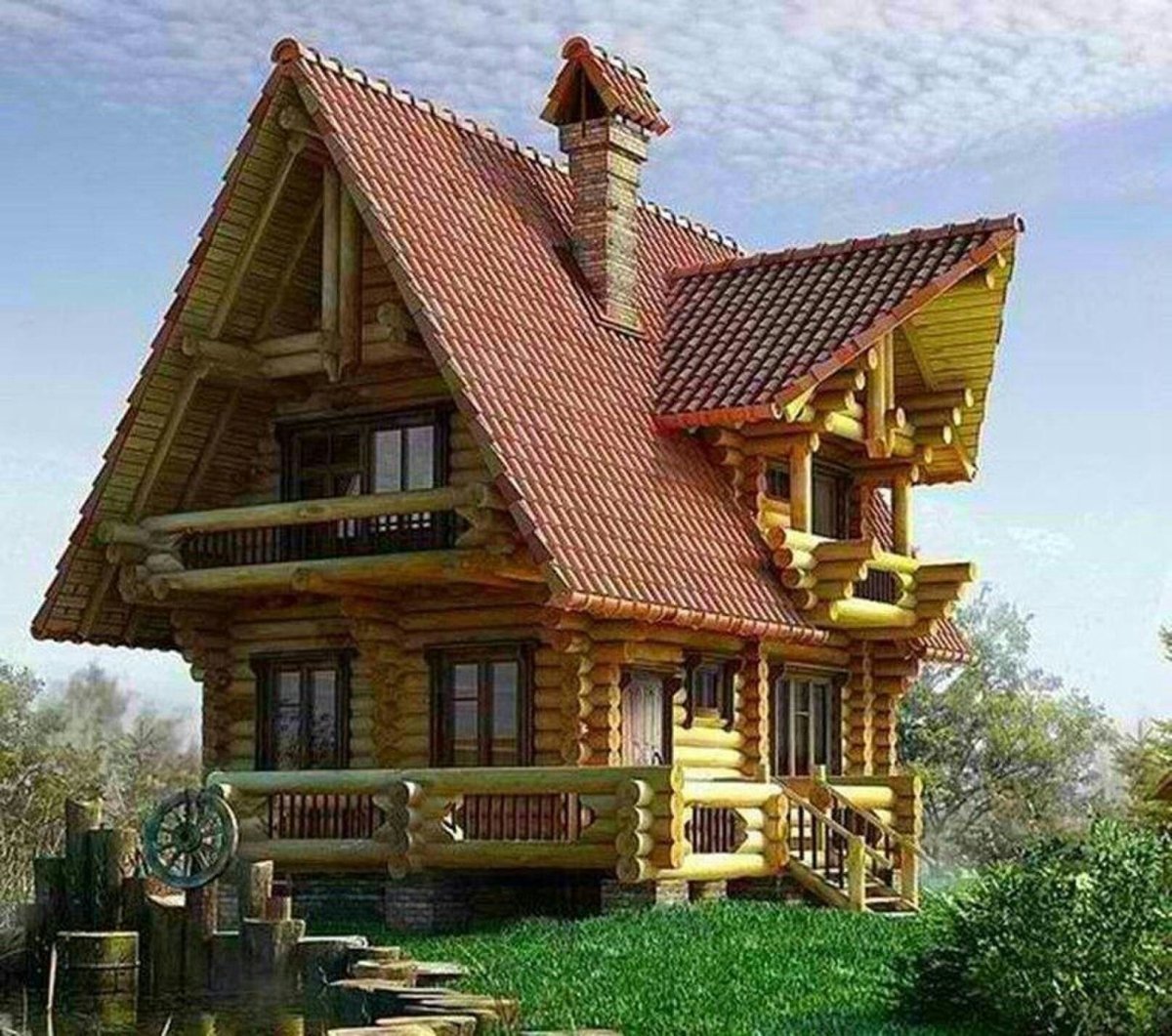 Деревянный домик