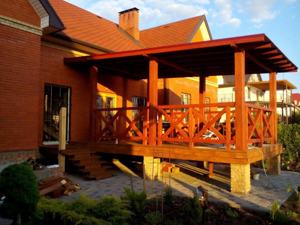 Деревянная веранда