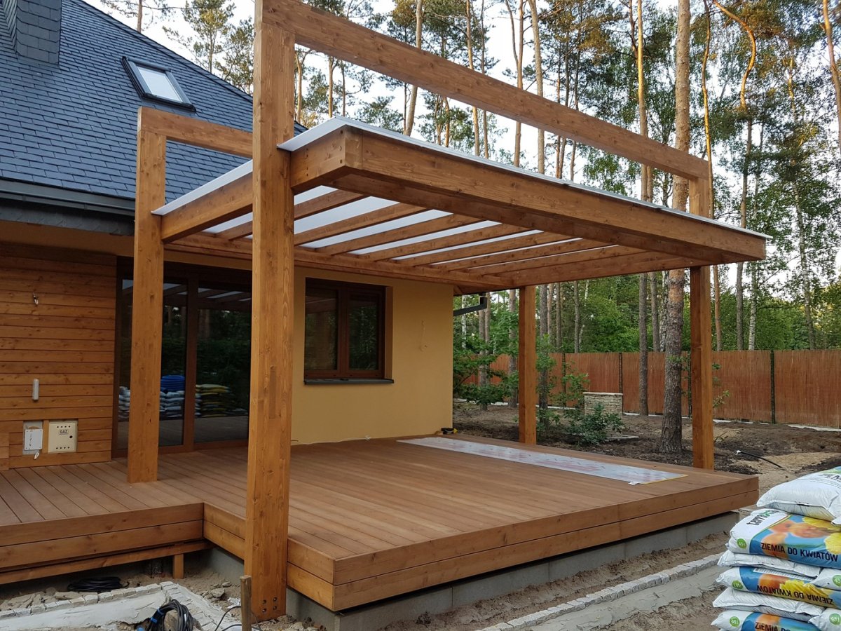 Крыша над террасой