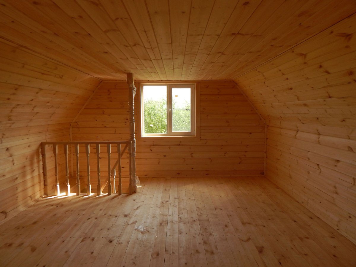 Отделка второго этажа на даче