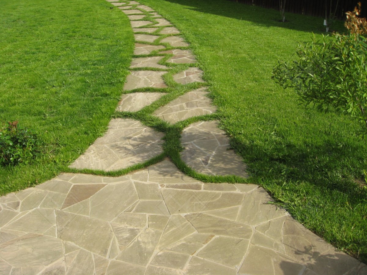 Песчаник серо-зеленый мощение