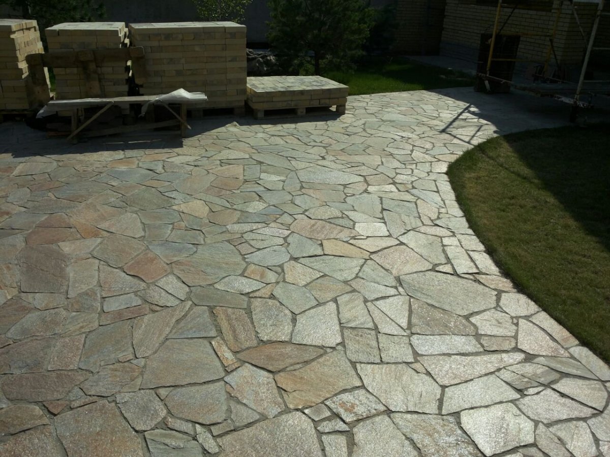 Златолит плитняк зеленый