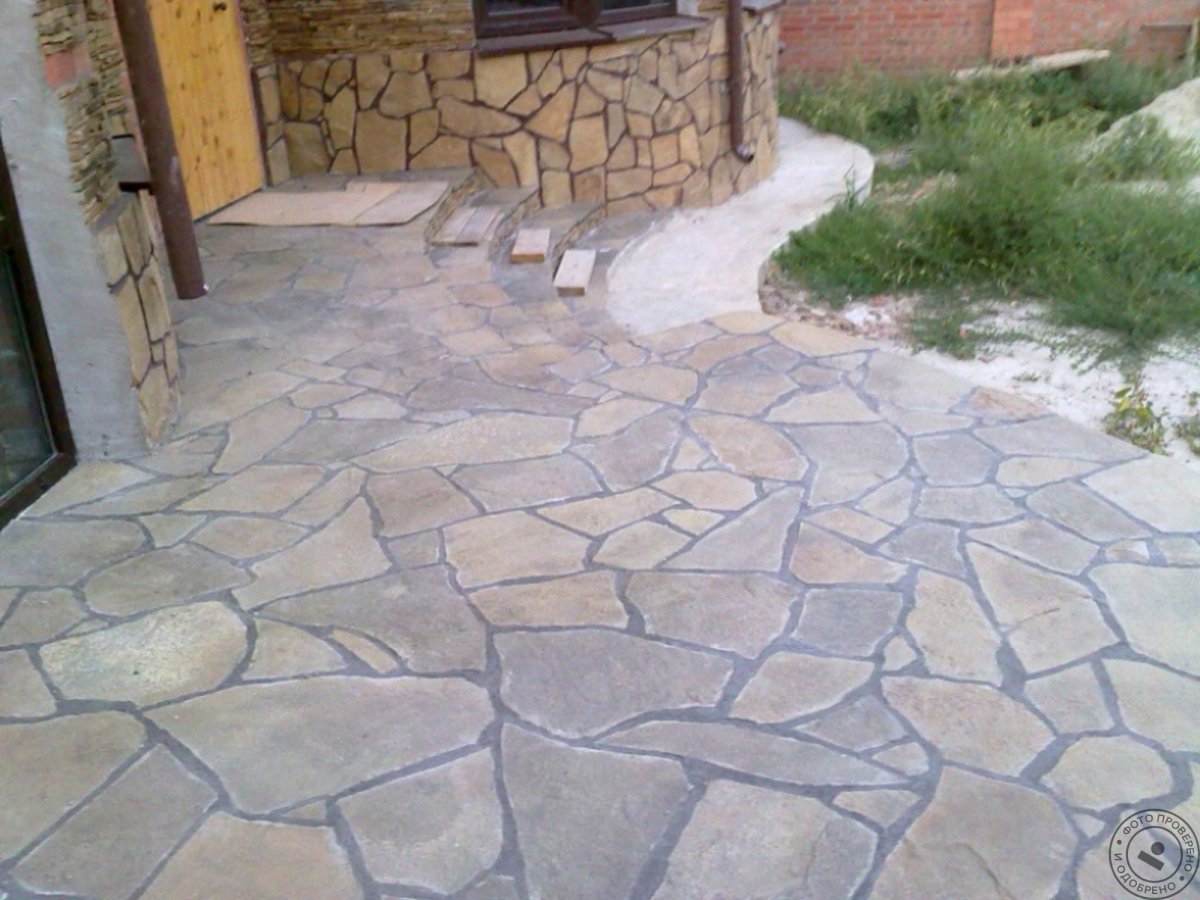 Мощение песчаником