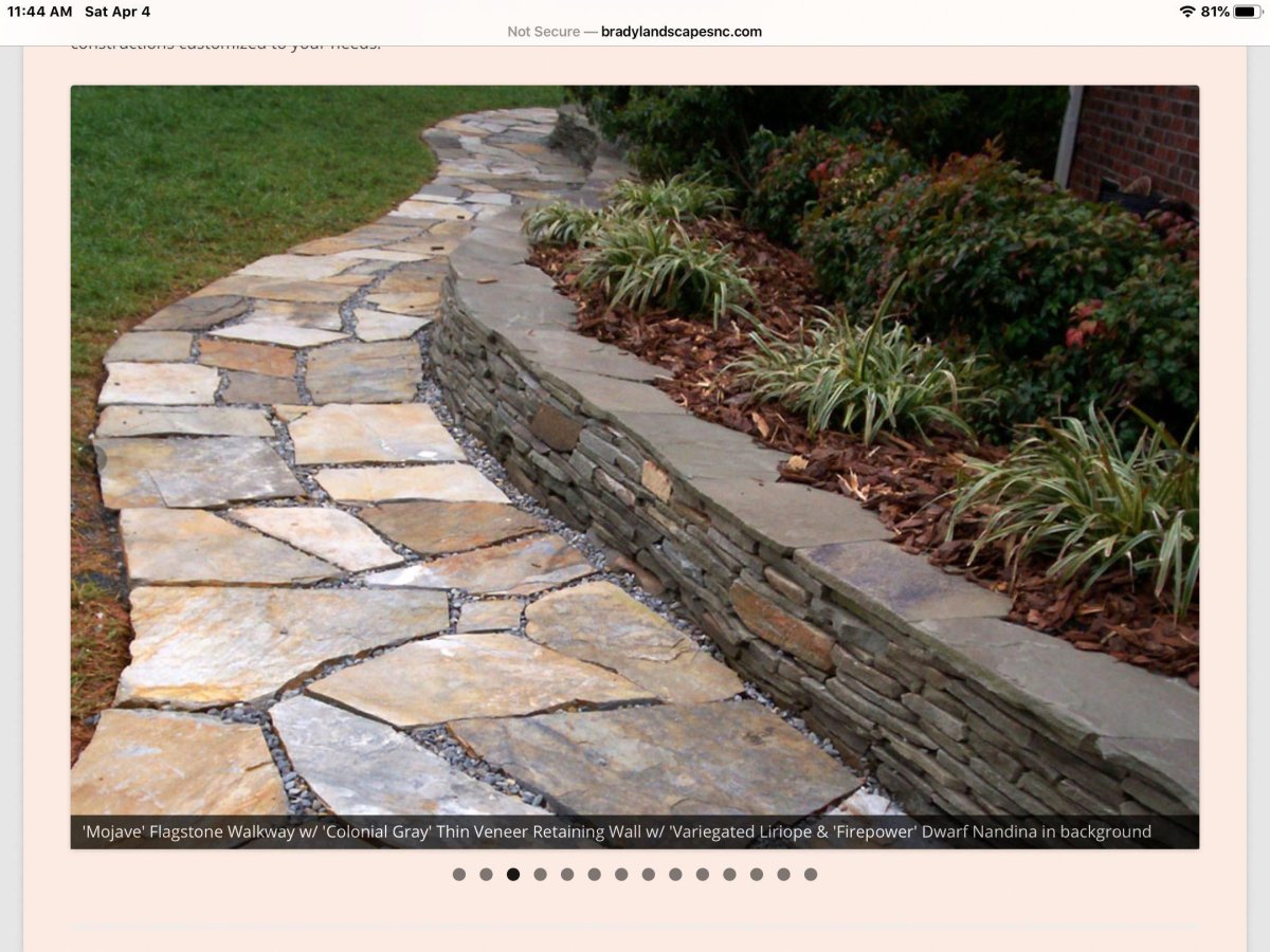 Плитняк для мощения дорожек