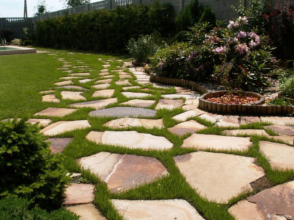 Каменное мощение плитняк