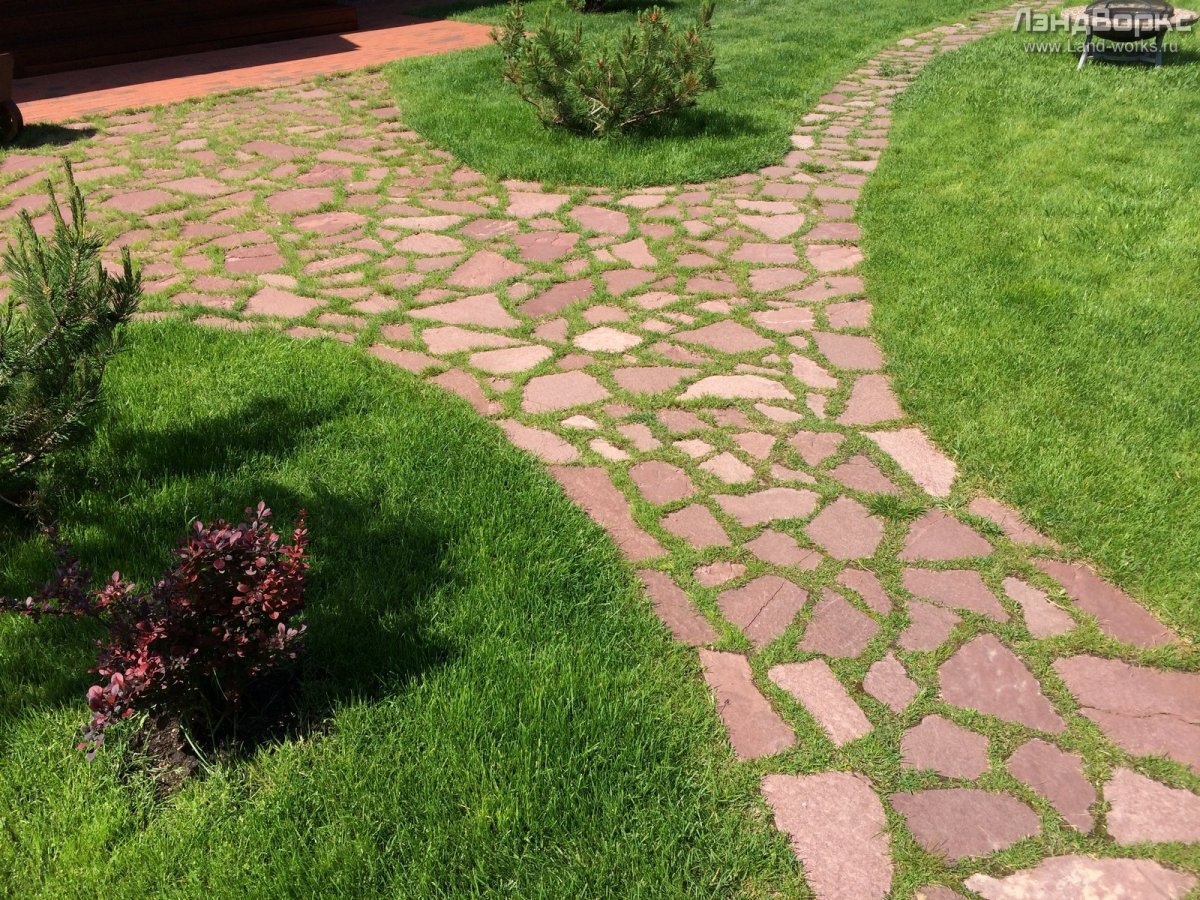 Плитняк для садовых дорожек