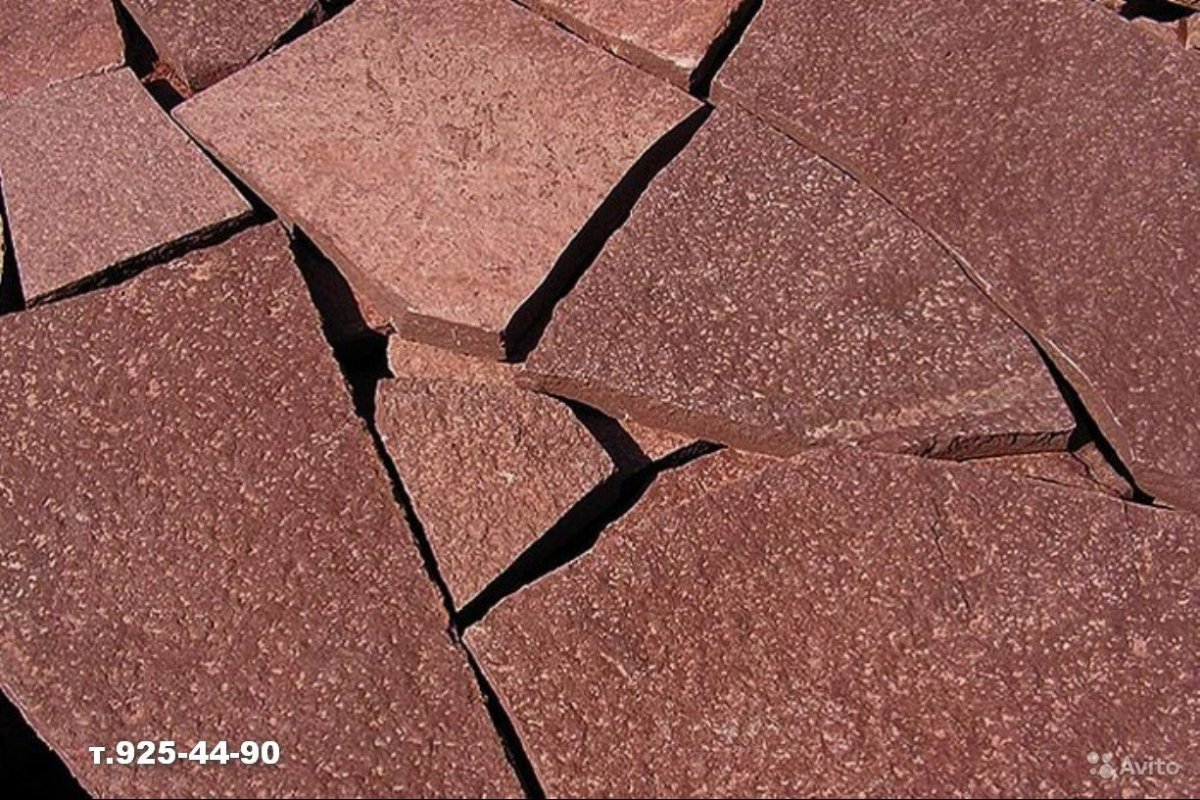 Камень природный лемезит бордо 15 мм