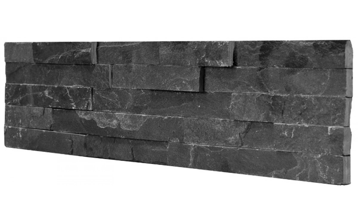 Камень натуральный кварцит Pharaon черный 0.63 м²