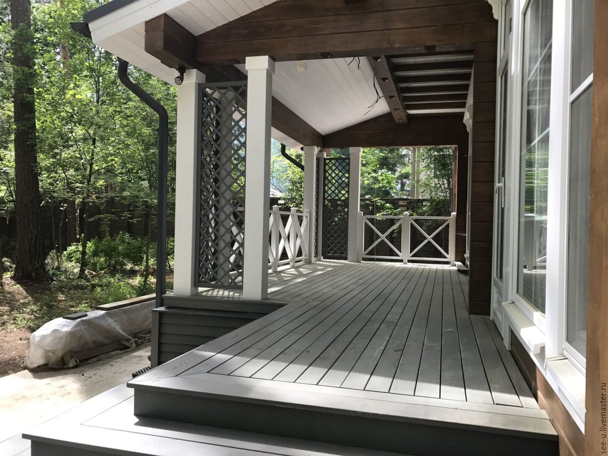 Веранда из дерева