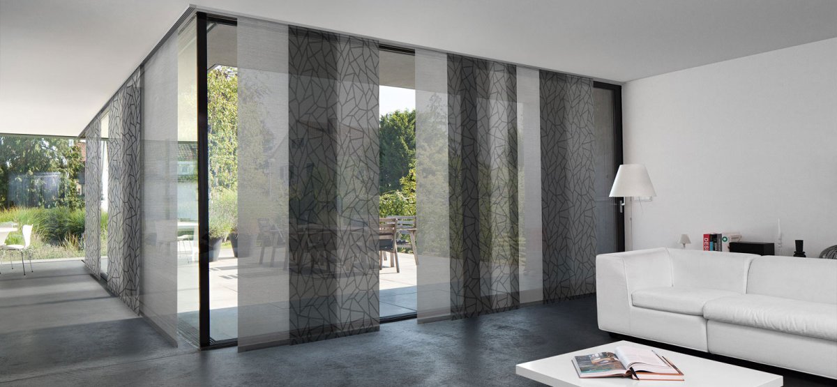 Японские шторы панели для зонирования