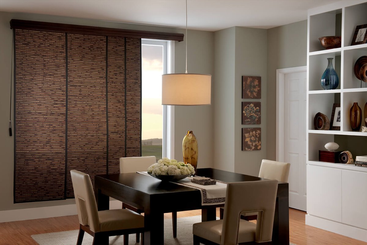 Японские шторы в интерьере