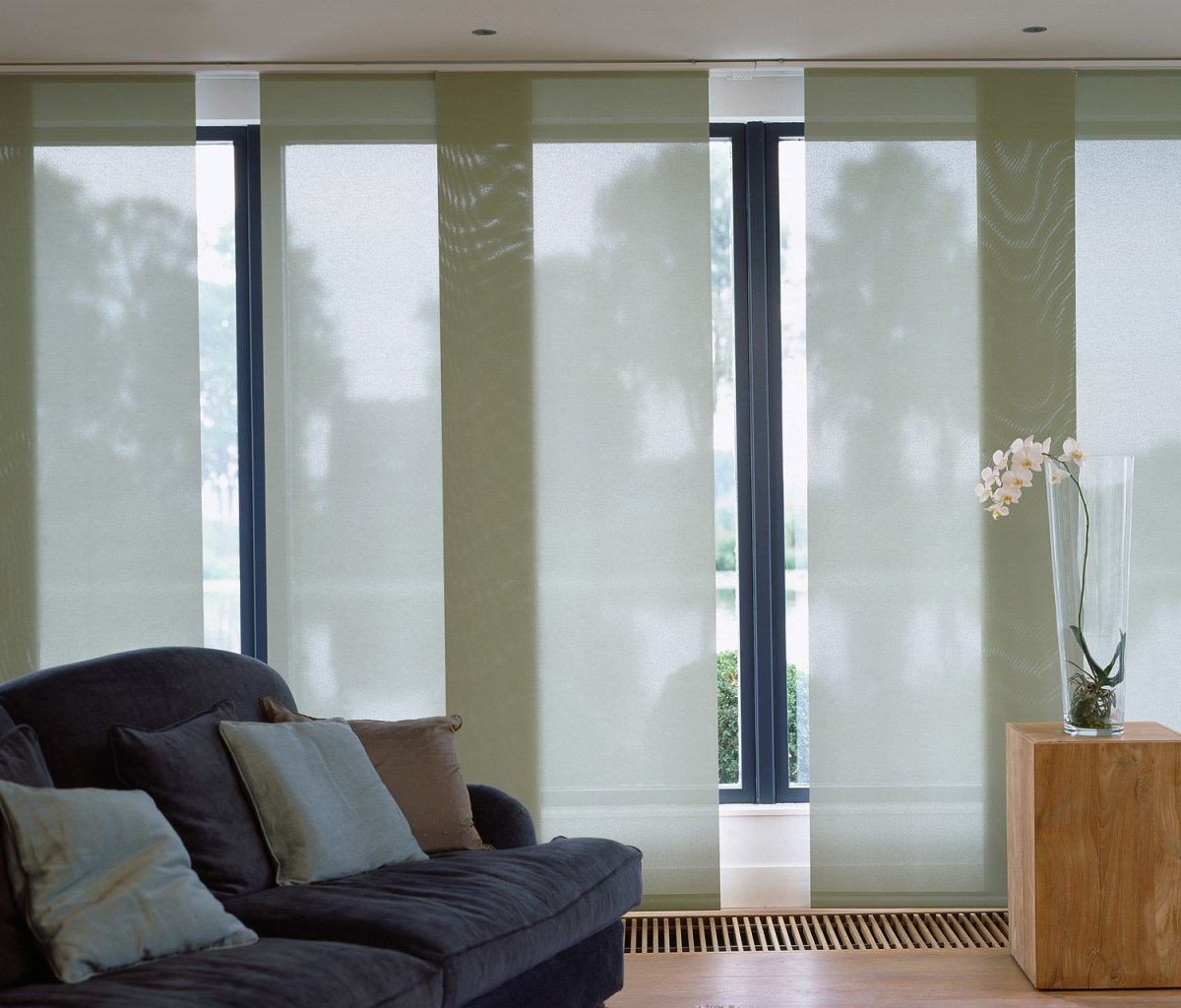 Японские шторы в интерьере