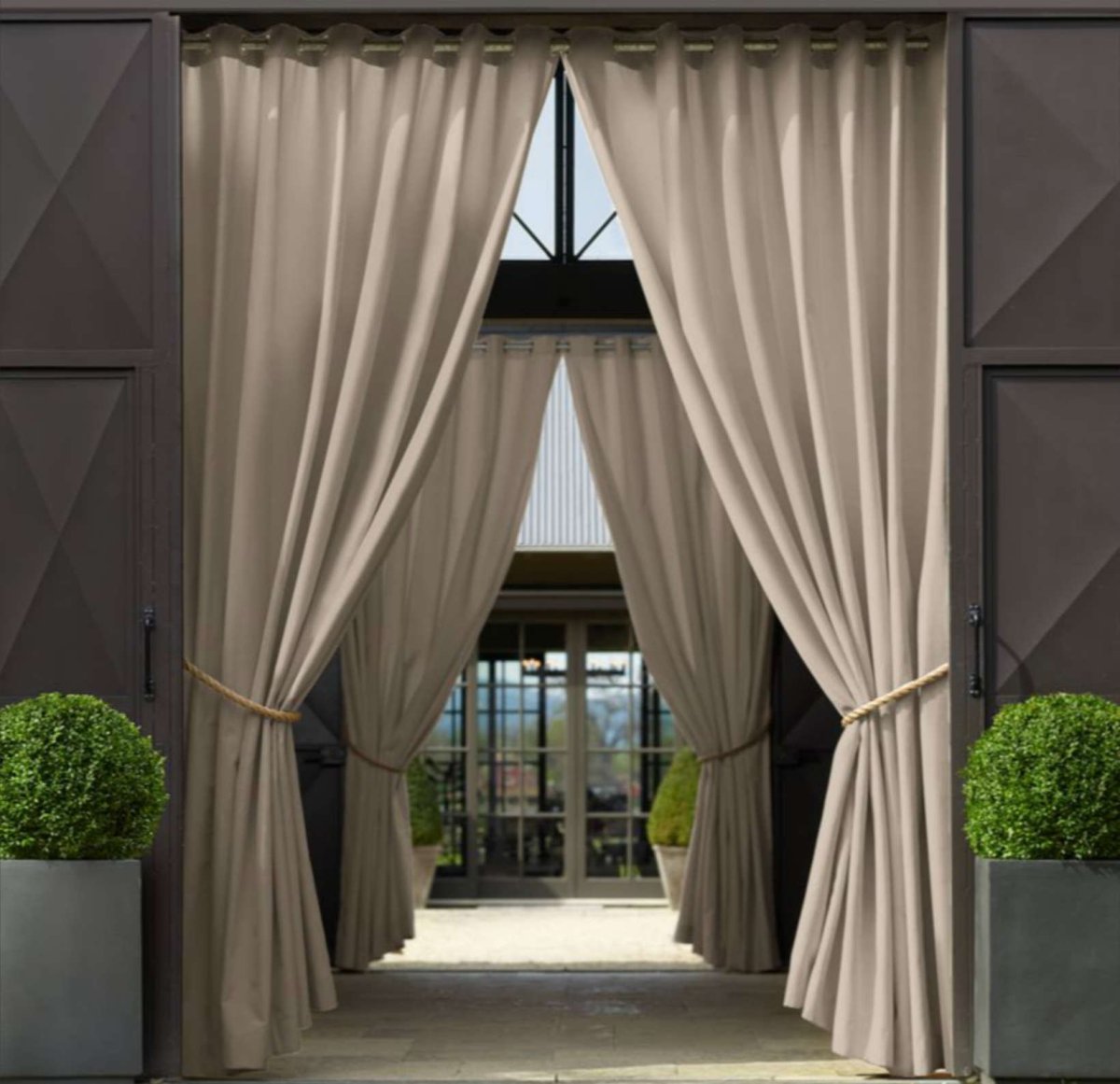 Шторы Оксфорд на террасу