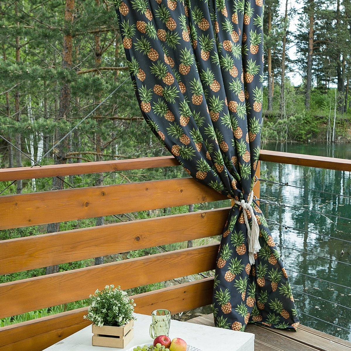 Занавески на веранду на даче