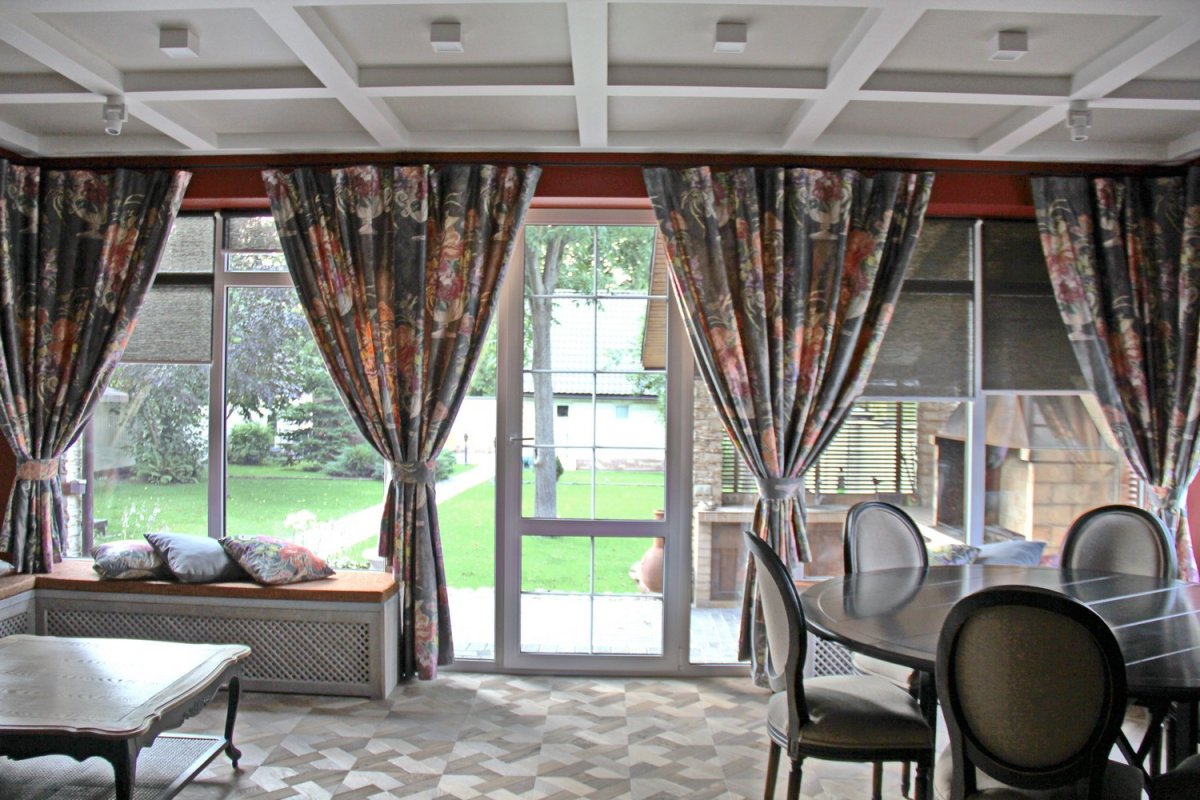 Шторы Оксфорд на террасу