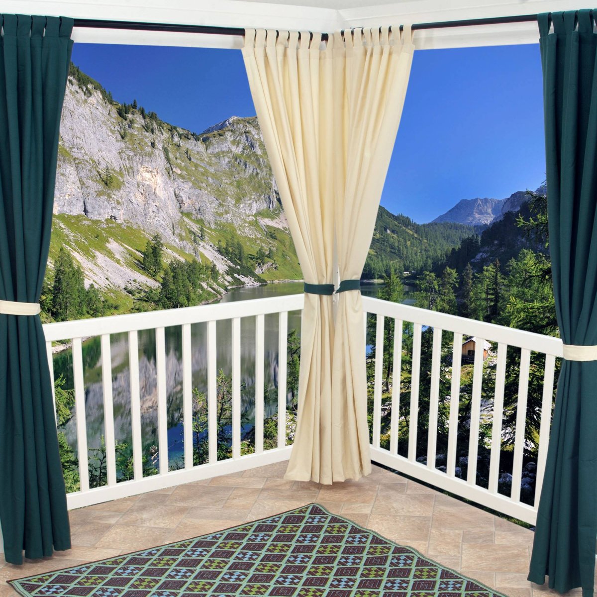 Шторы Оксфорд на террасу