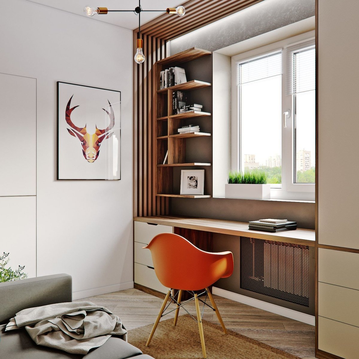 Письменный стол для подростка у окна