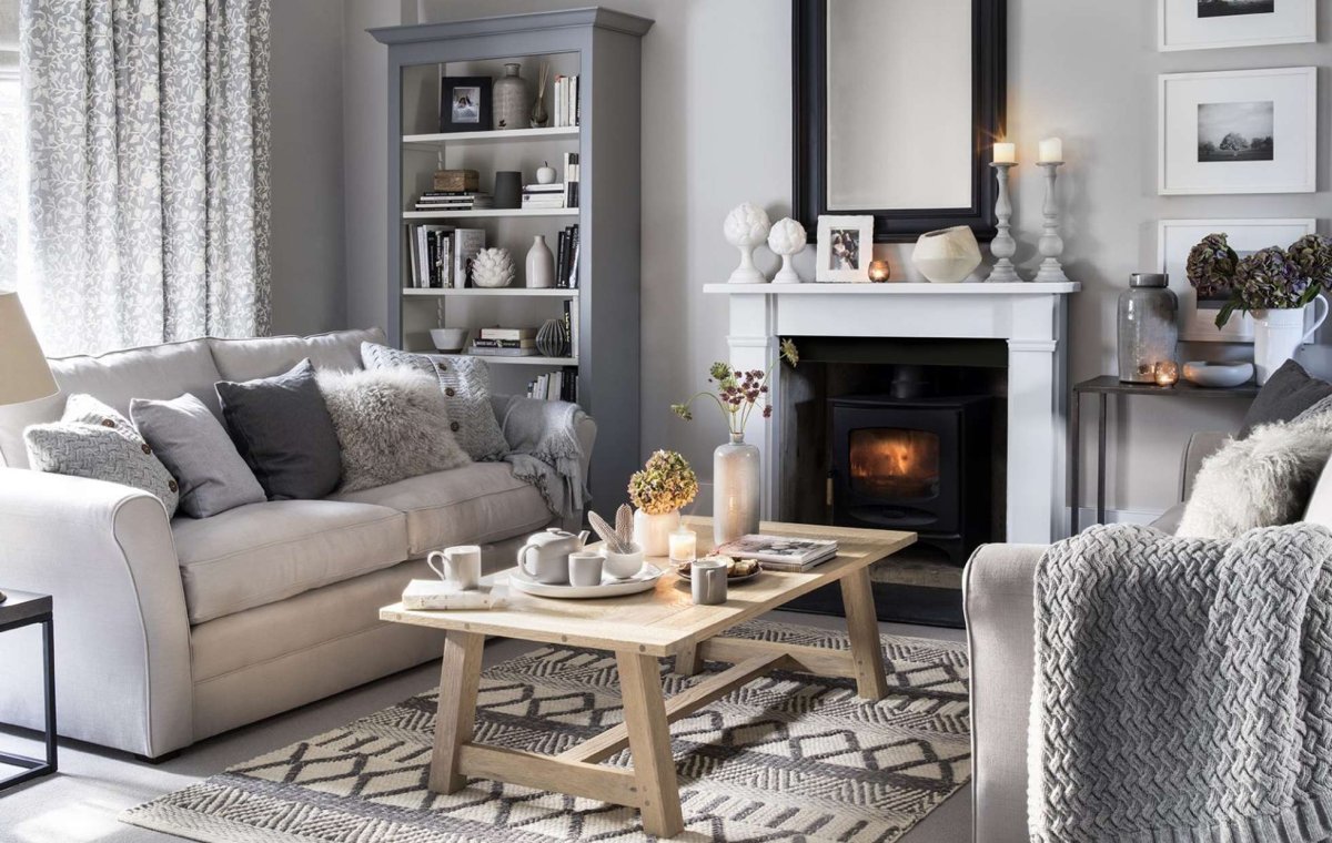 Гостиная Скандинавский стиль хюгге