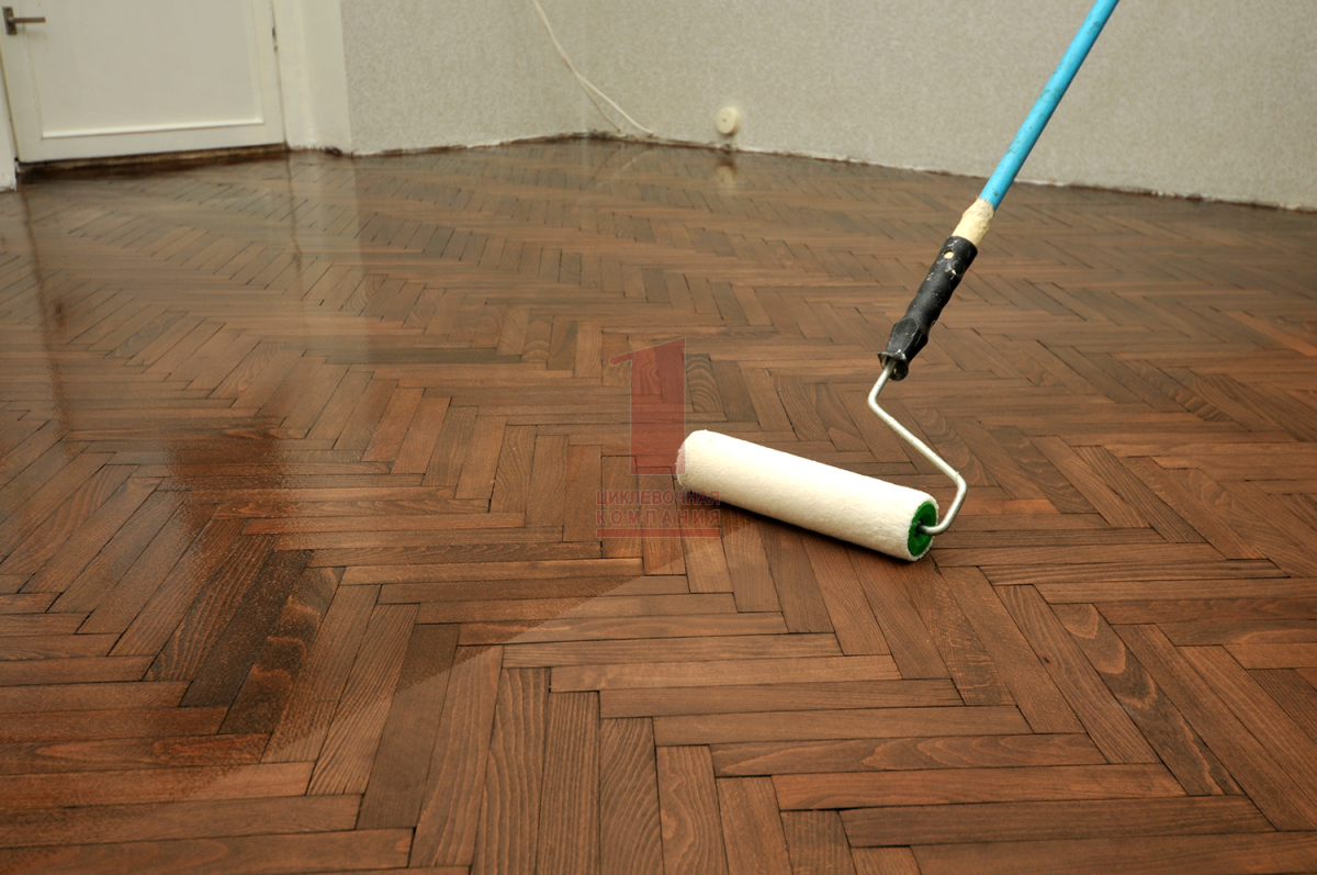 Тонированный лак для паркета