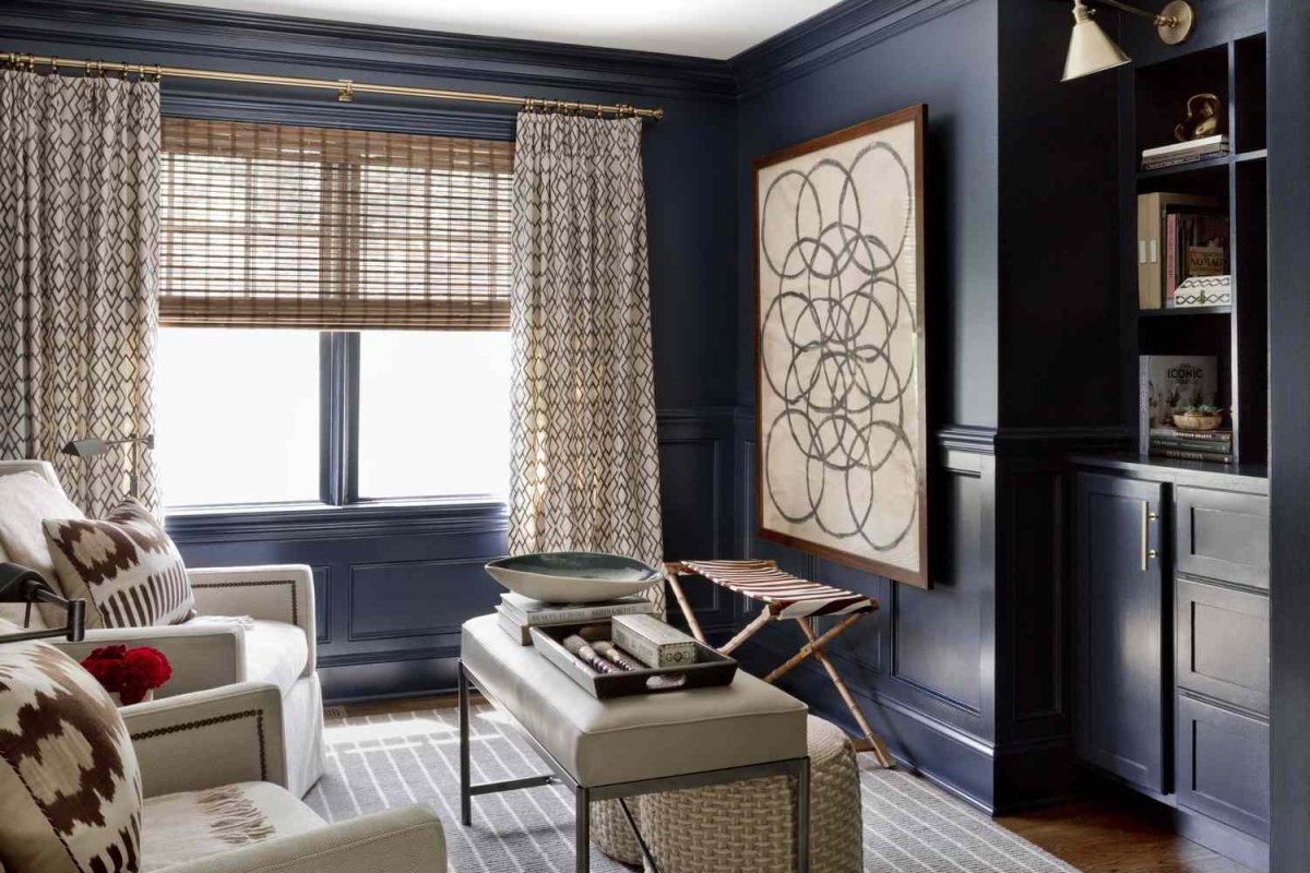 Dark Wall and Curtains