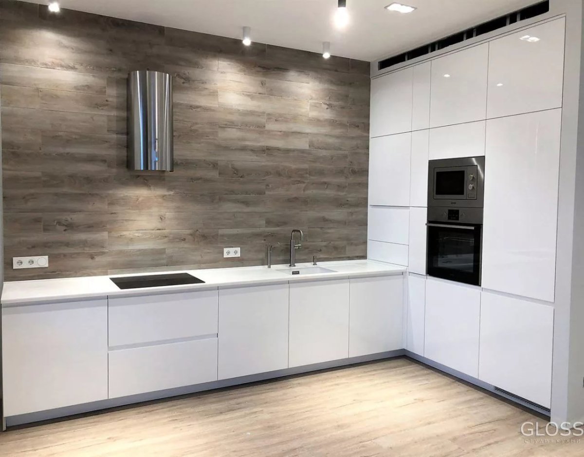 Кухня без навесных шкафов