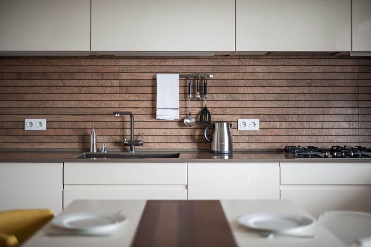 Porcelanosa Oxford фартук на кухне