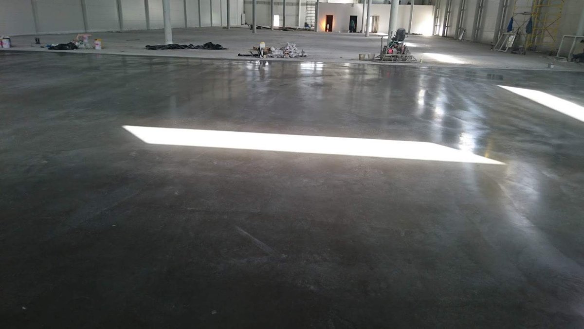 Бетонный пол с химическим упрочнением