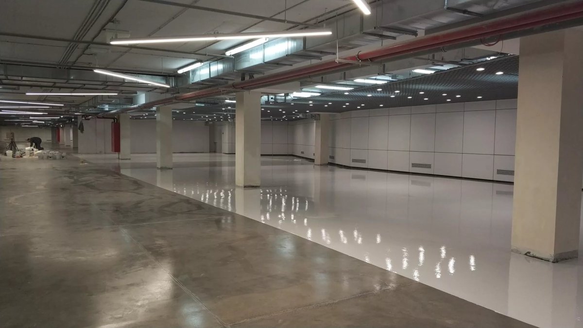 Топинговый бетонный пол