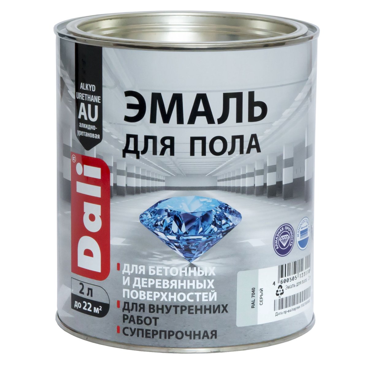 Эмаль "Dali" для пола база a 9 л (1) "Рогнеда"