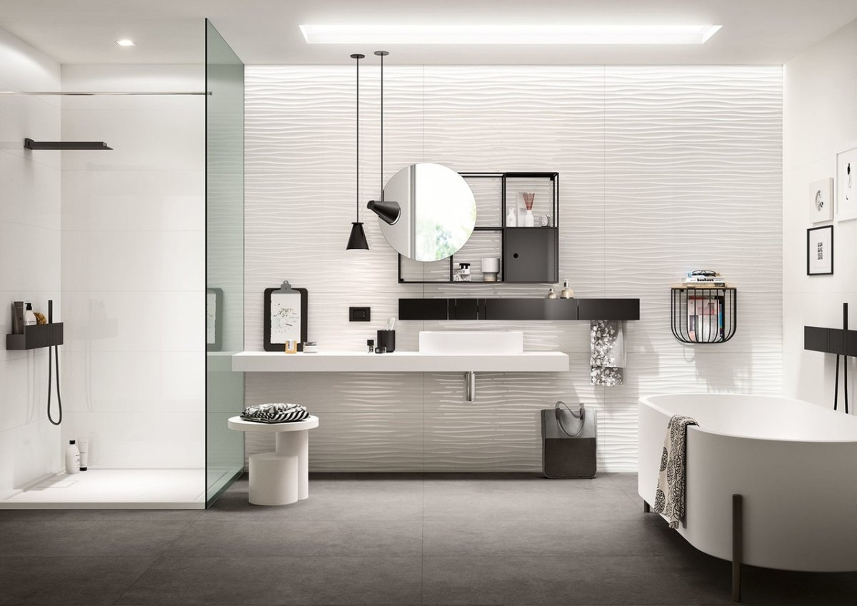 Плитка настенная Marazzi Italy essenziale struttura Drape 3d satinato